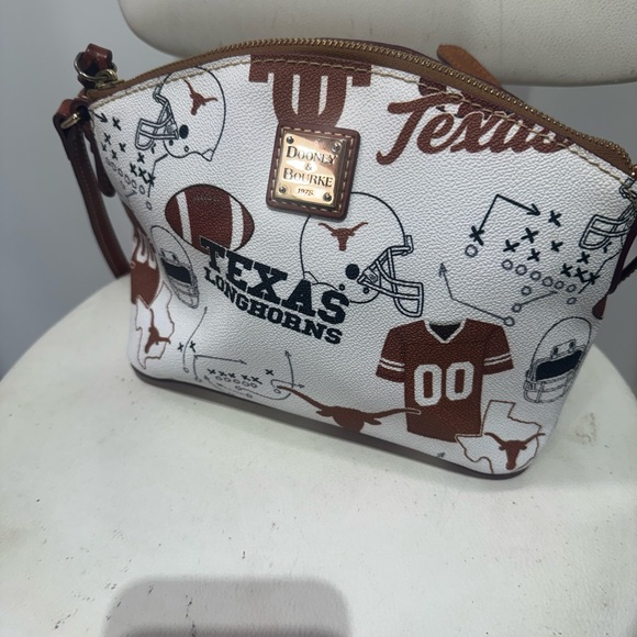 Dooney & Bourke Texas Longhorns White and Brown Crossbody Bag - Picture 2 of 4